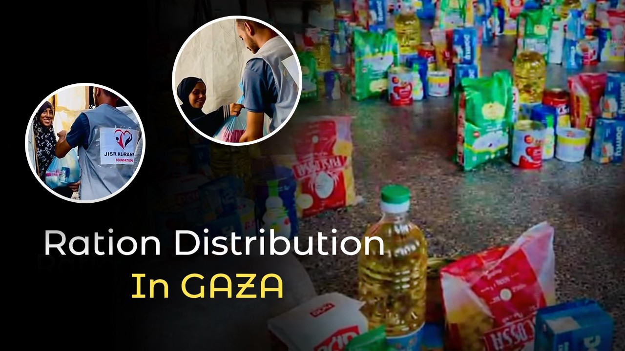 Providing Food Rations to Gaza Families | Jisr Al Rahmah