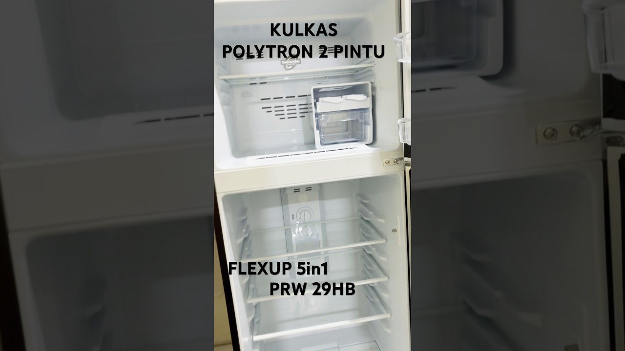 POLYTRON Kulkas 2 Pintu Flexup 5in1 260L PRW 29HB #kulkaspolytron #fyp  #kulkas2pintu #kulkasdingin