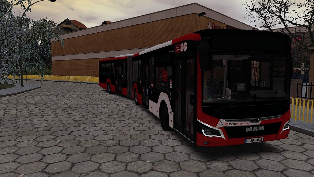 [OMSI 2] 슈체친 63 편도운행 (MAN New Lion's city 18m ) 굴절버스