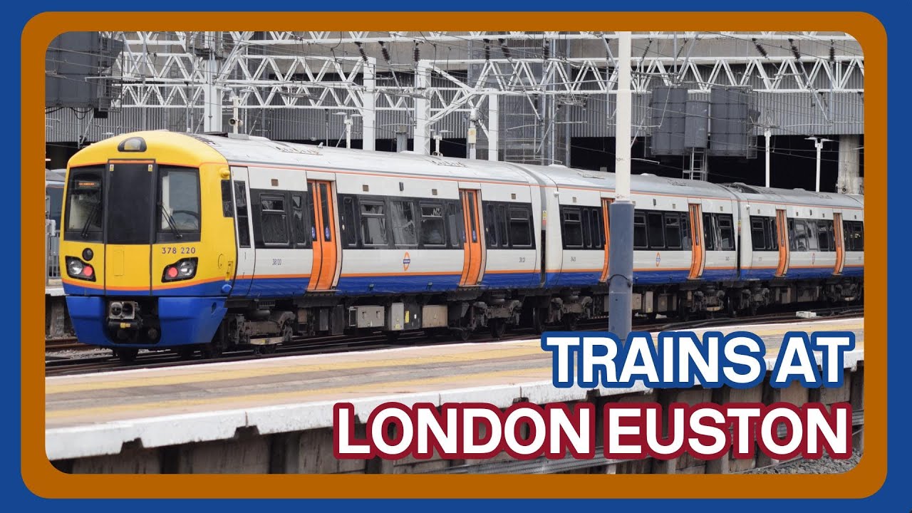 Trains at London Euston railway station (29/08/2023)