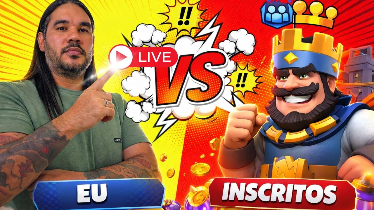 QUER ME ENFRENTAR? X1 com inscritos Clash Royale