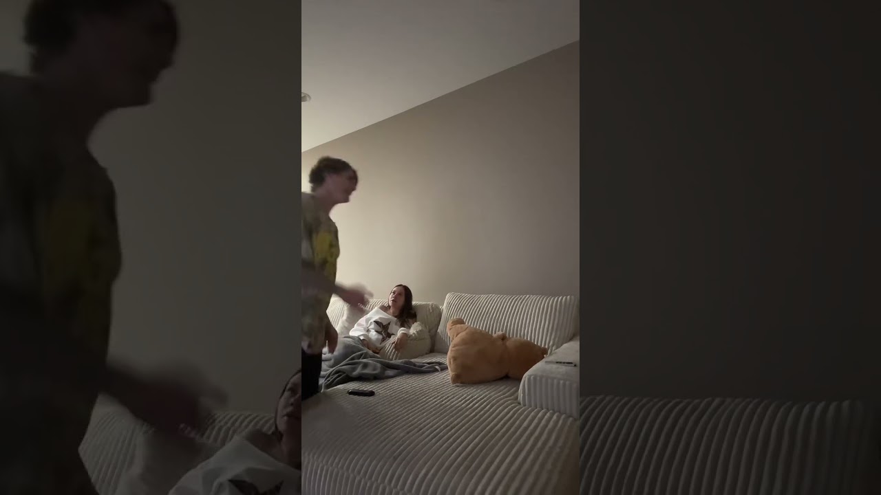 Moving teddy bear prank on boyfriend 😭