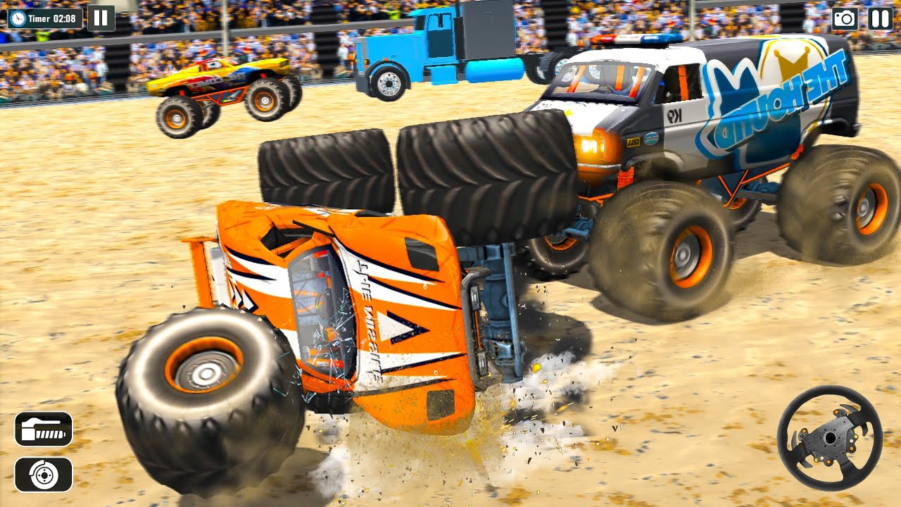 American Monster Offraod Demolition Crash Derby Driving 3D Simulator - Android Gameplay.