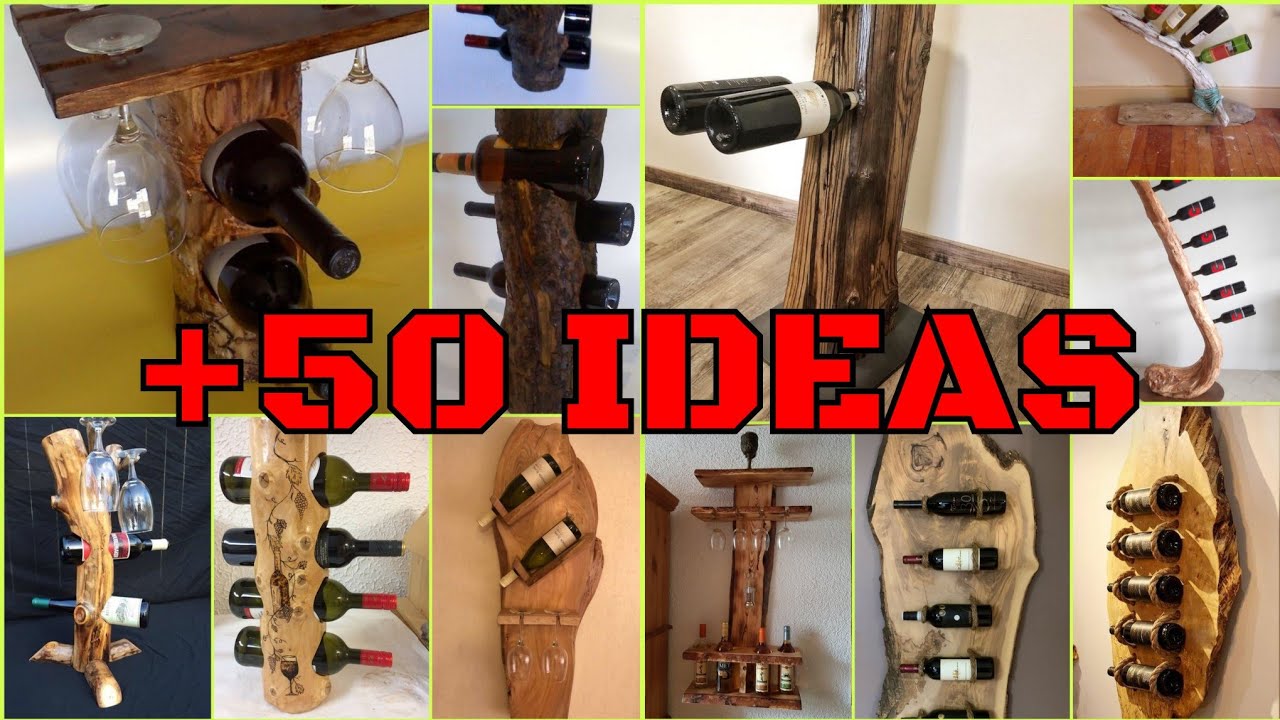 +50 IDEAS DE PORTAVINOS CON TRONCOS VIEJOS QUE ESTÁN EXTREMADAMENTE BIEN ELABORADAS ▶️