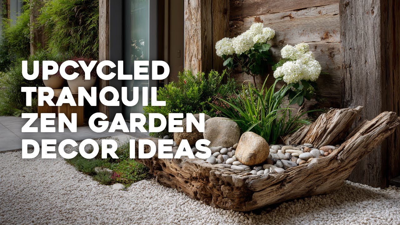 🌿✨ Upcycled Zen Garden Retreat: Create a Tranquil DIY Space with Japanese-Inspired Decor