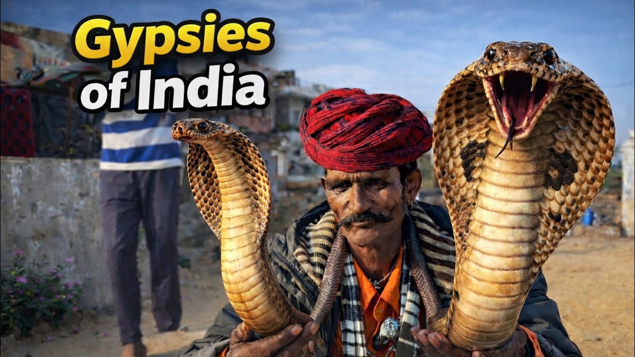 THEY LIVE WITH COBRAS 😱🐍///“Цыгане Индии и их кобры Кто они — Кальбелия”