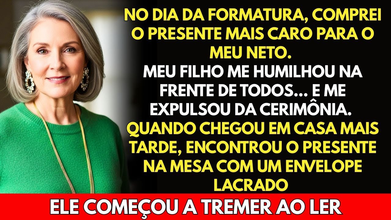 Meu filho me expulsou da formatura do meu neto... quando voltou, encontrou algo chocante