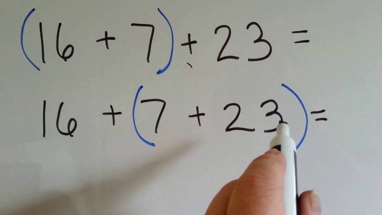 Grade 3 Math #1.5, Associative Property of Addition