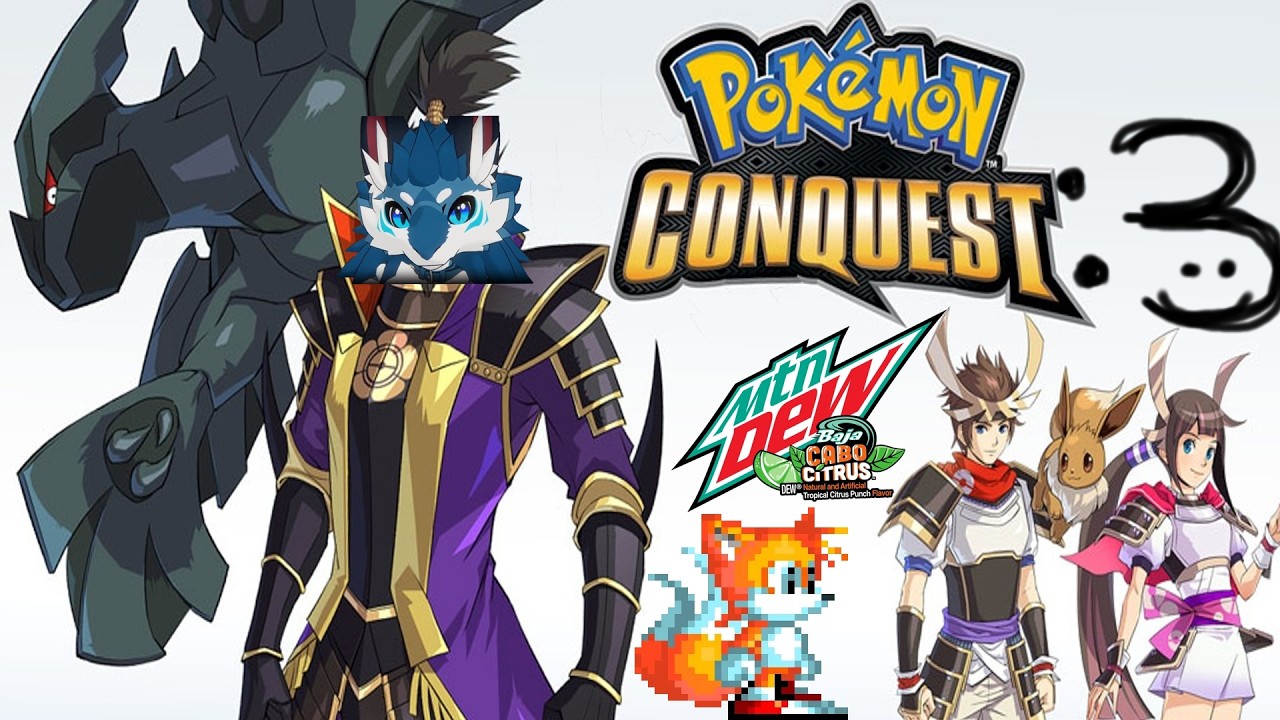 PLAYING EVEN MORE POKEMON CONQUEST!! I also got my good microphone working again! :p