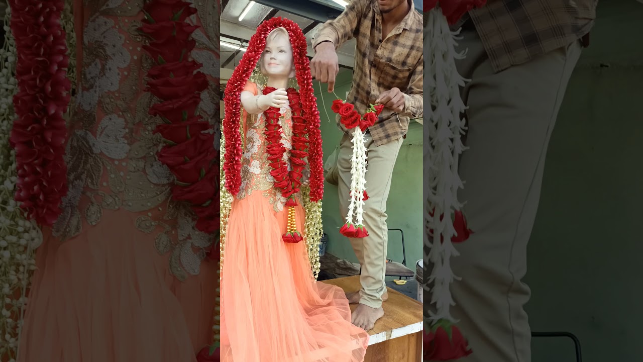 beautiful bridal flower set | flower ghunghat