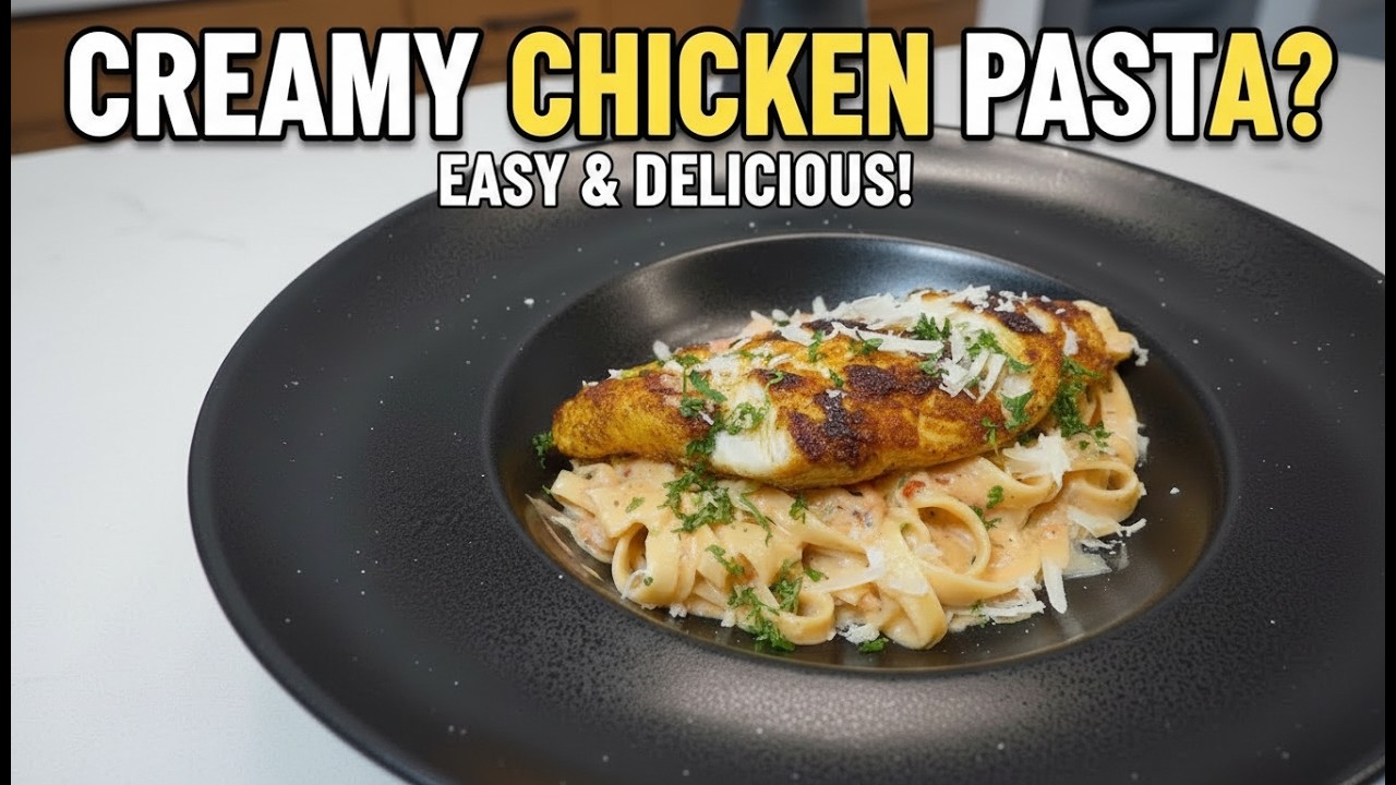 You have never eaten such delicious pasta! Famous creamy chicken