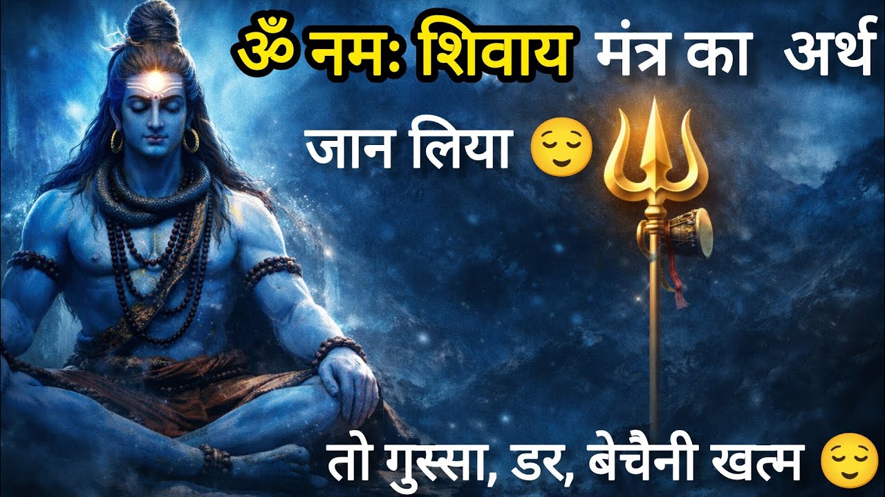👉 ॐ नमः शिवाय का असली अर्थ क्या है? जान लिया तो गुस्सा, डर और बेचैनी खत्म / #mahadev #mahadevvideo❤️