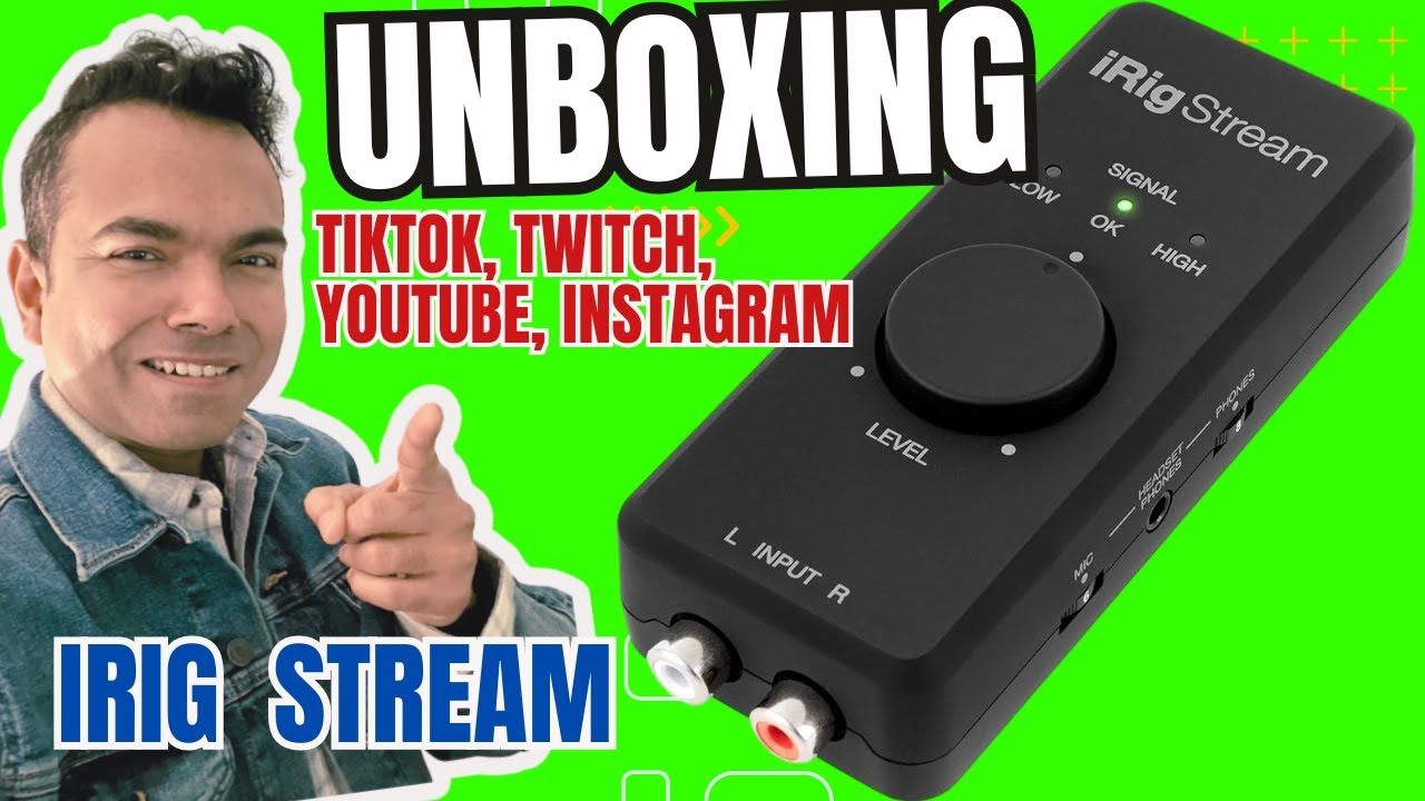 iRig Stream UNBOXING. For live-streaming on tiktok, twitch, youtube and instagram.