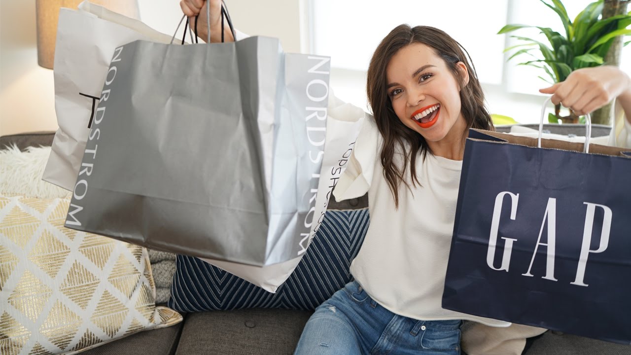 LIVE Spring Haul! Zara, Topshop, Gap, Nordstrom + More! | Ingrid Nilsen