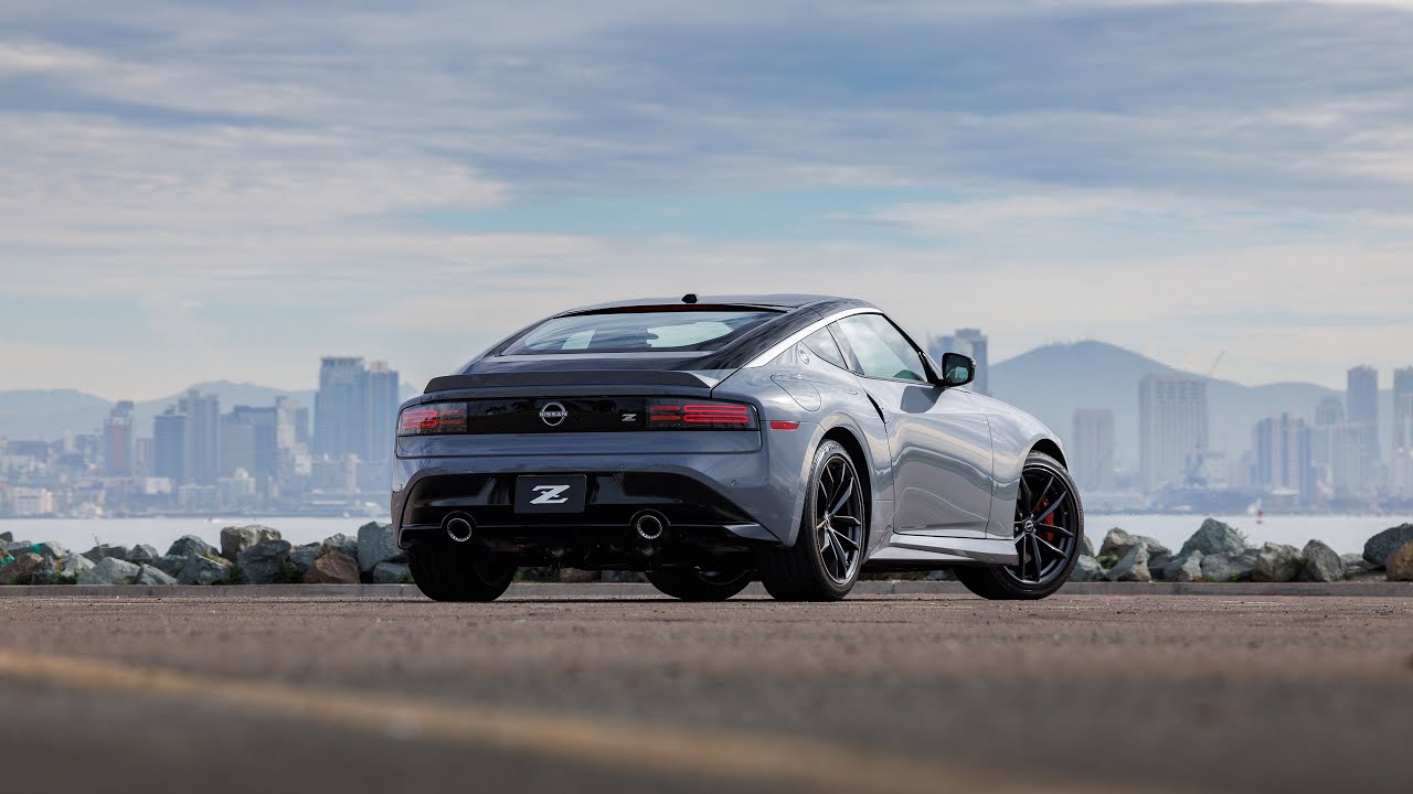 The all new Twin Turbo V6 2023 Nissan Z in Boulder Grey