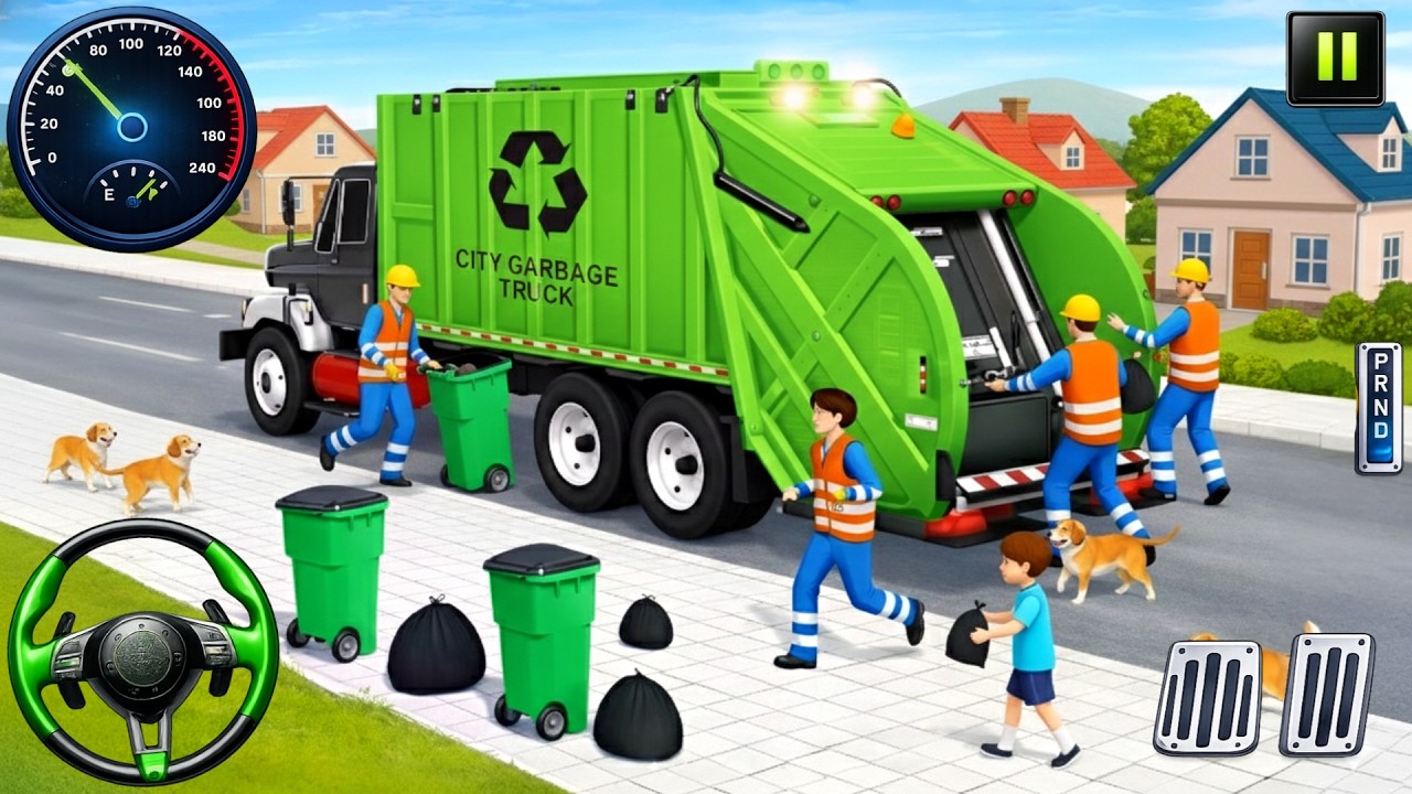 Garbage Truck Game 3D - Extreme Garbage Truck Simulator 2026 - Android Gameplay