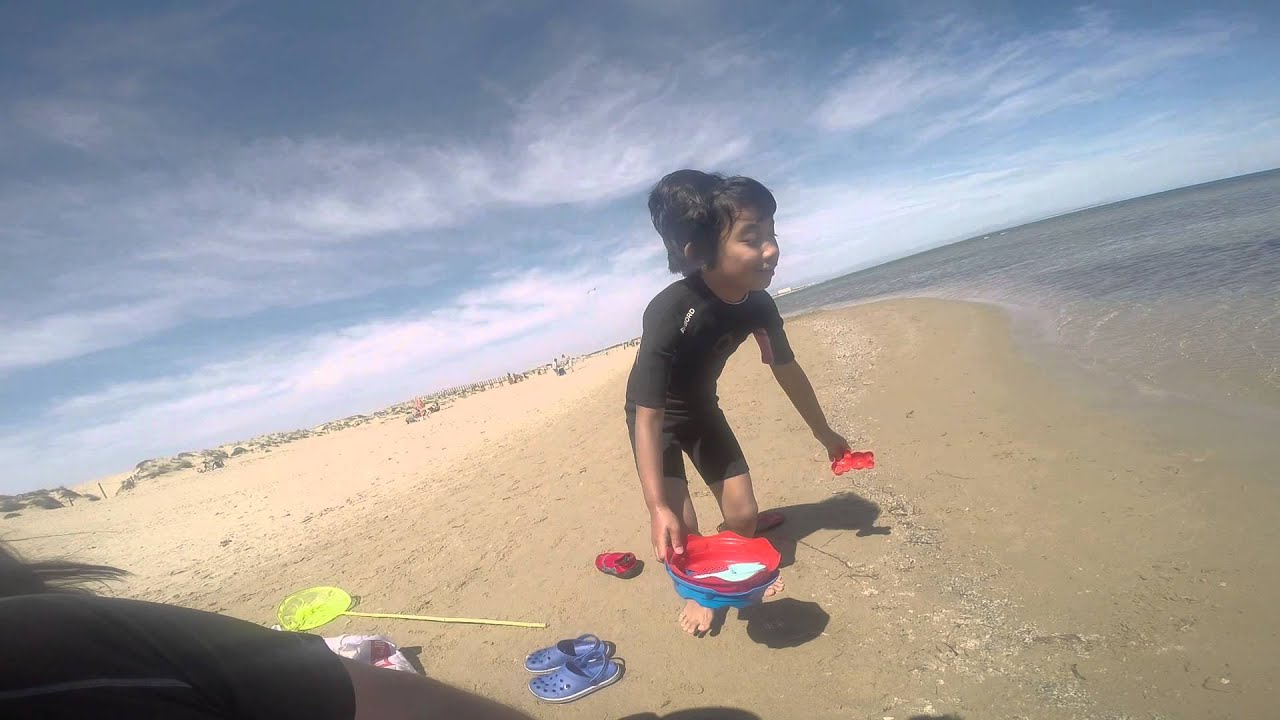 Kids playing on La Mata Beach