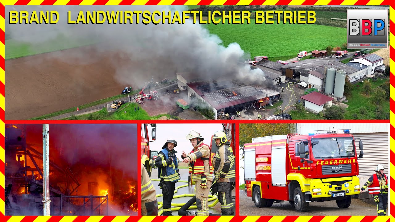 🔥 Großbrand 🚒 Birkachhof Affalterbach, 20.10.2025.