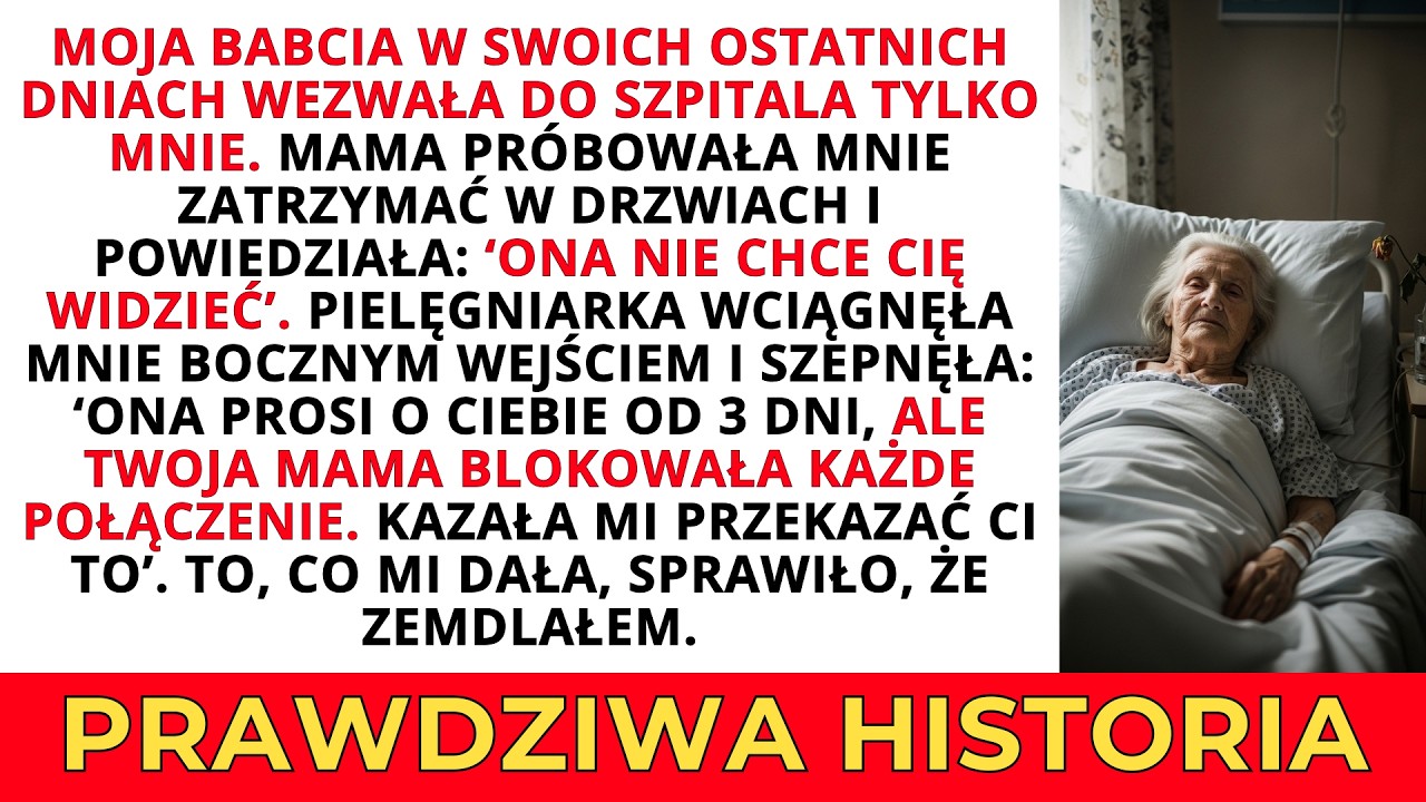 Moi rodzice powiedzieli babci w szpitalu, że nie chcę jej widzieć – Pielęgniarka pokazała mi...