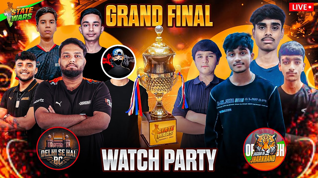 WATCH PARTY - DELHI SE HAI BC VS JHARKHAND - GRAND FINALS - #ff #tournament #freefirelive
