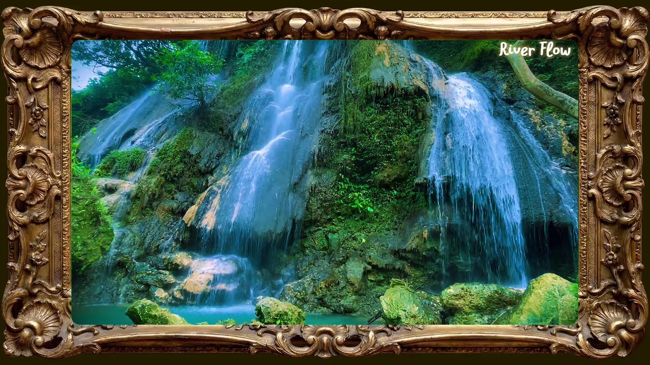 🛑 Relaxing River Sounds - Peaceful Forest River - 12 Hours Long - HD 1080p For Studying, Sleeping