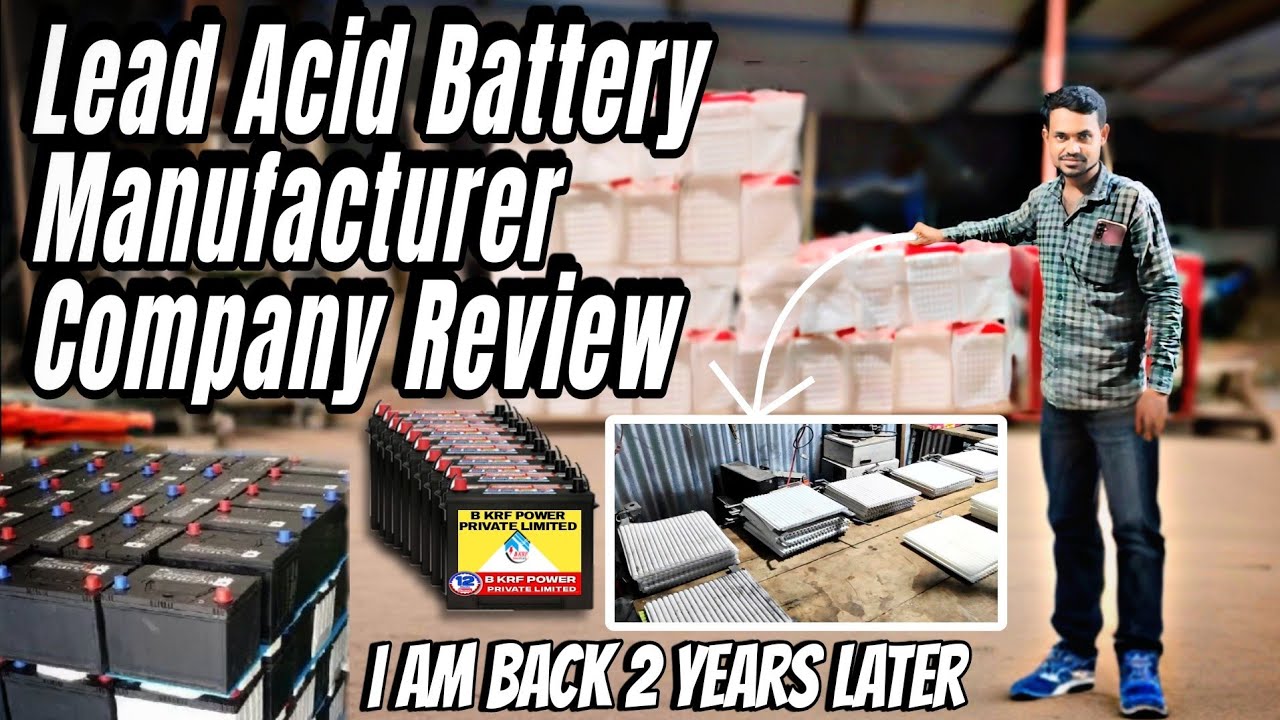 Lead acid battery manufacturer company review || 2 years later || @krfelectricformula8265