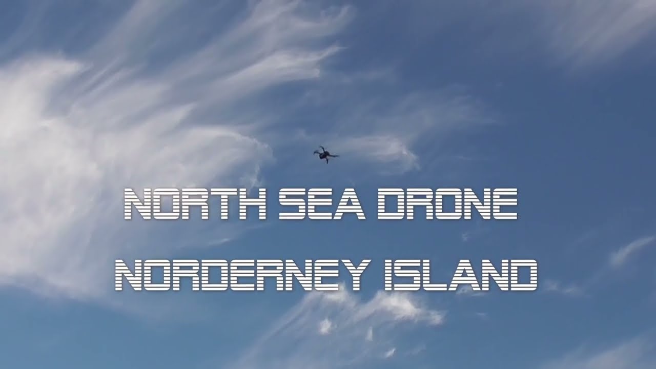 North Sea drone, Norderney Island, North Germany