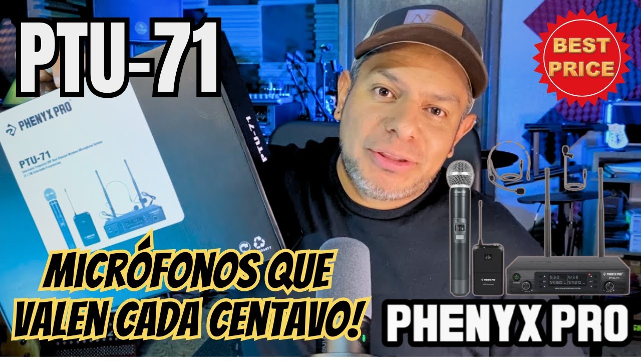 Беспроводные микрофоны Phenyx Pro UHF стоят каждой копейки! | Распаковка и обзор | Модель PTU-71