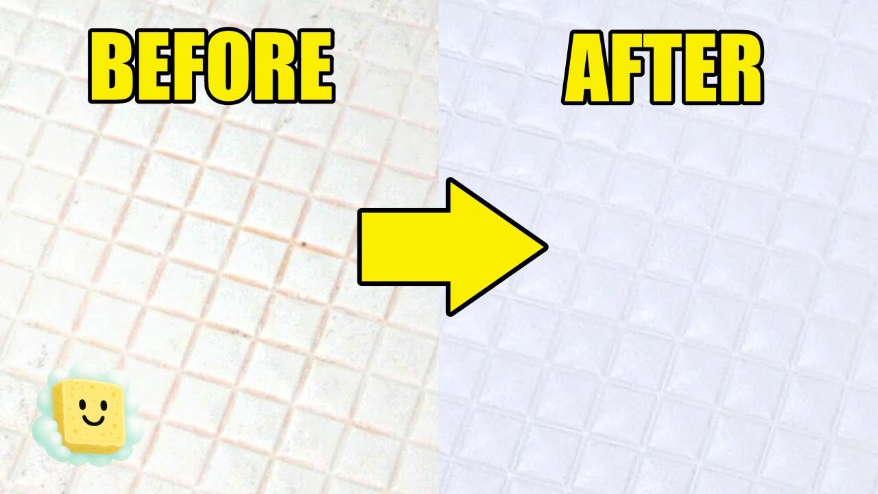 お風呂の床についた汚れをひたすら掃除していく動画 | Bathroom floor Cleaning ASMR【No Talking】