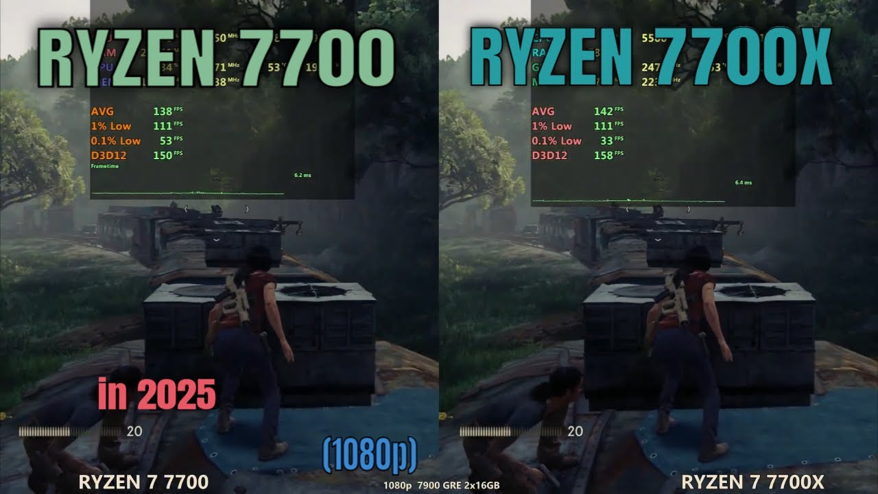 Ryzen 7700x vs Ryzen 7700