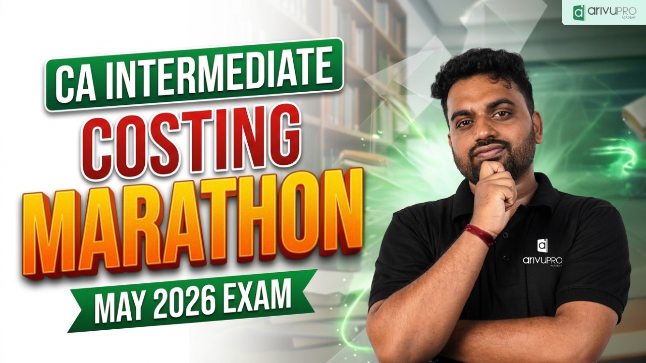 CA Inter Costing Marathon 2026 🔥 Full Syllabus One Shot Revision | May 2026 Exam | CA Rastrith