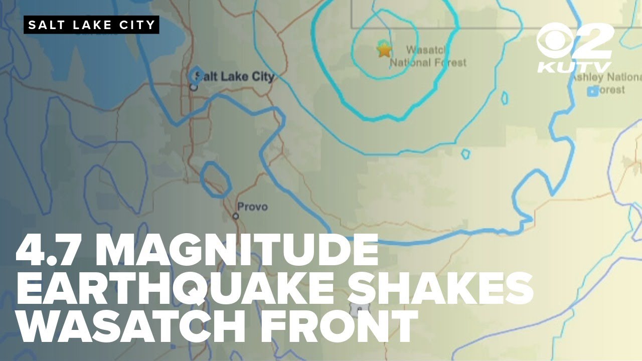 4.7 magnitude earthquake near Utah-Wyoming border shakes Wasatch Front