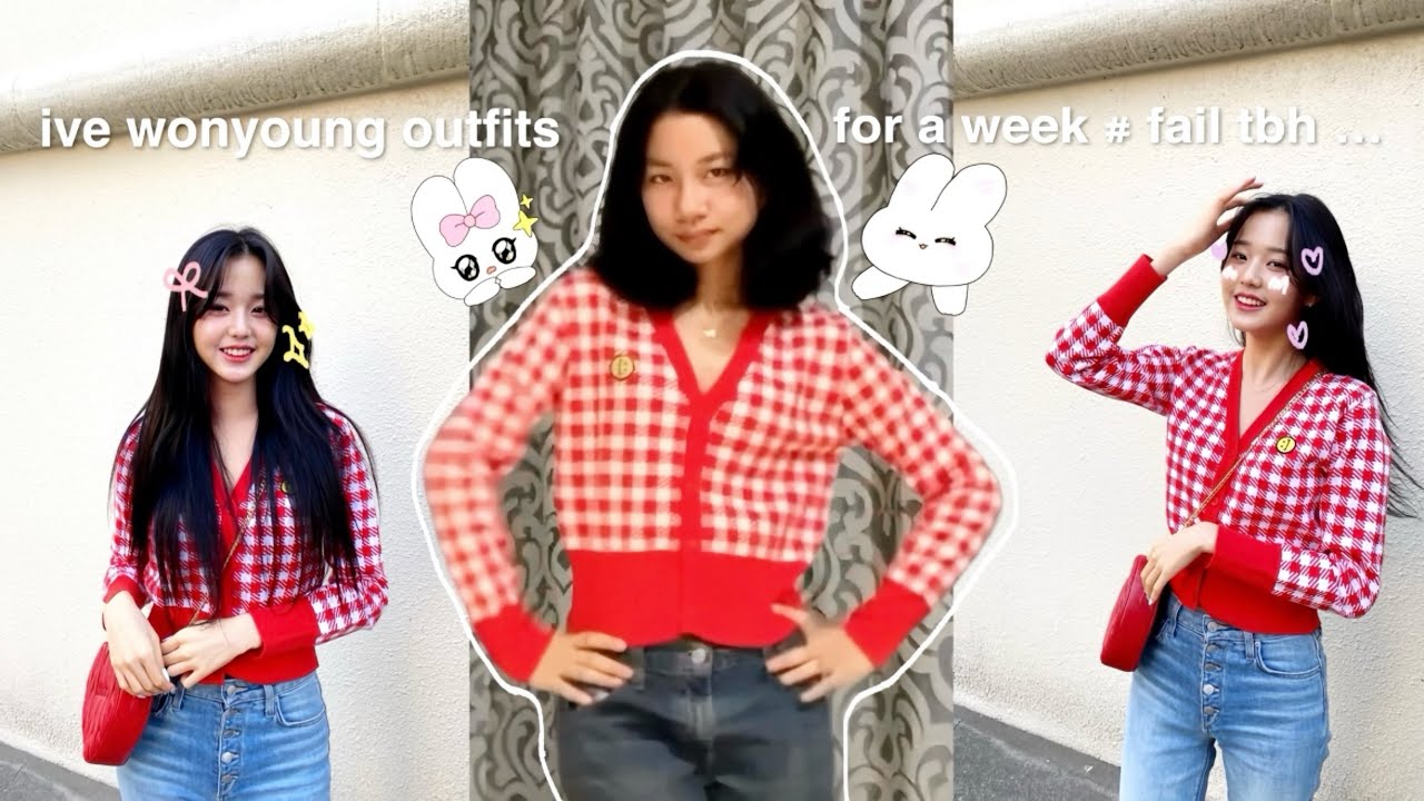 wearing wonyoung outfits for a week 🩰