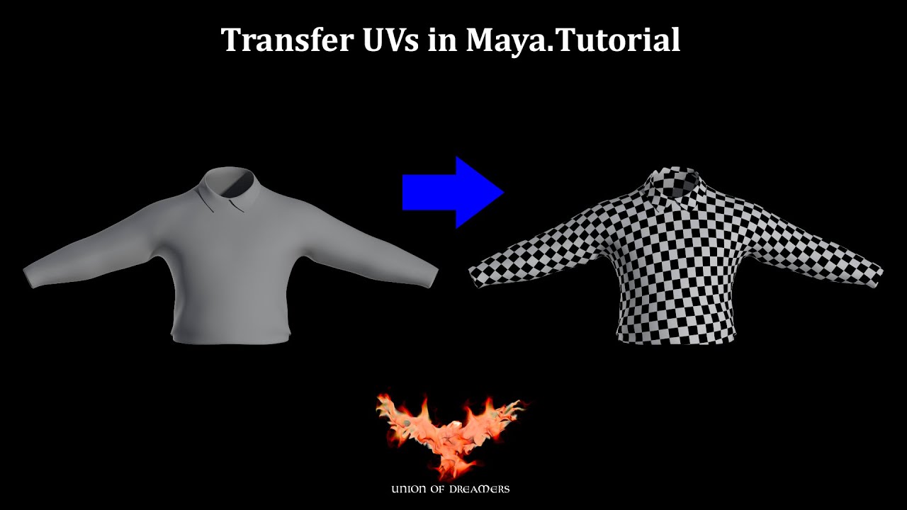 Cómo transferir Uvs en Maya / Transfer Uvs in Maya Tutorial