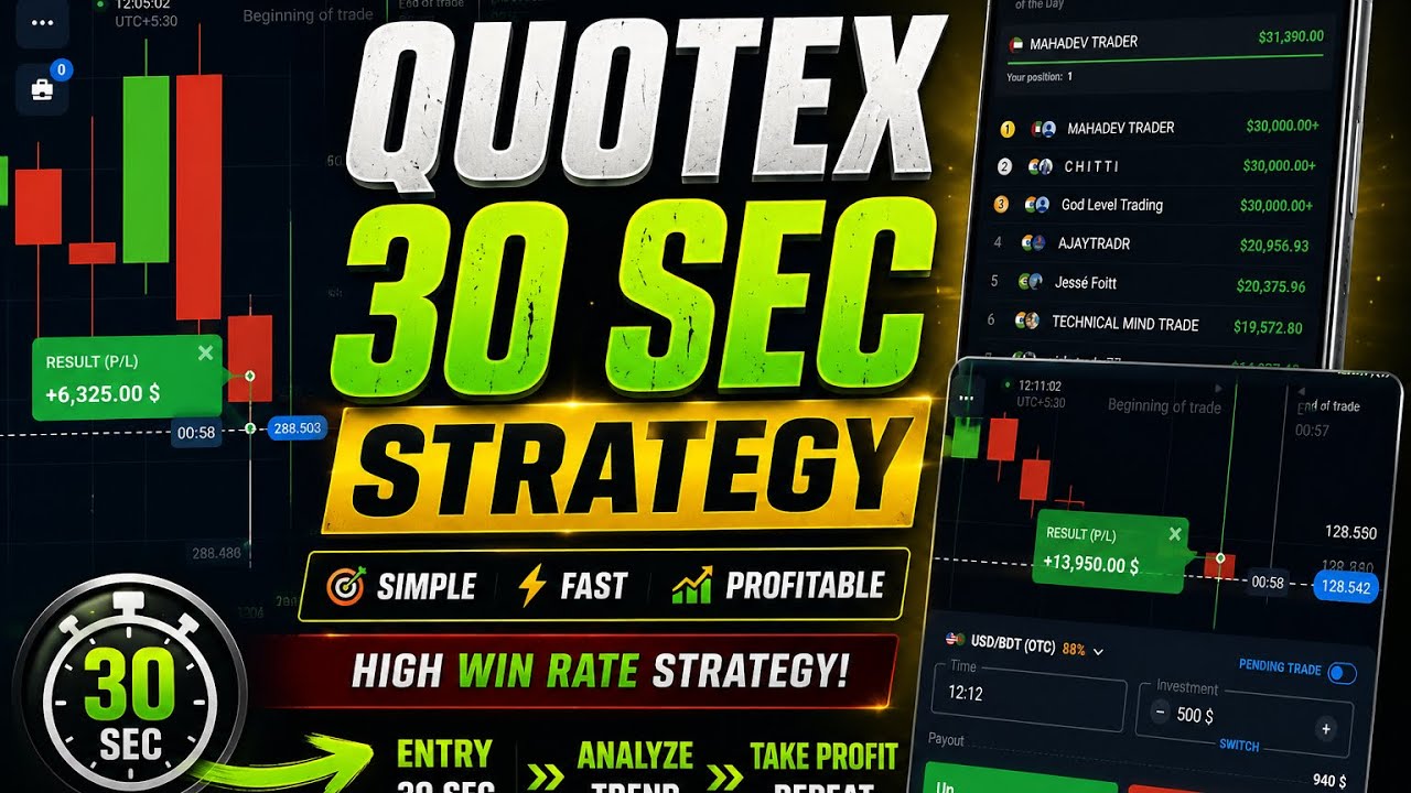  Quotex Sureshot Strategy || Quotex Vip Signals Group