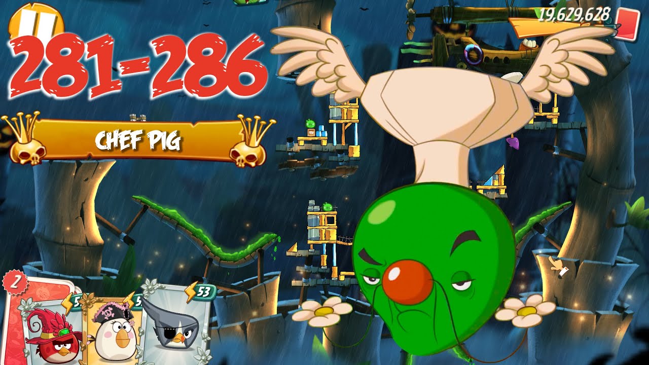 BAMBOO FOREST SNOTTING HILL - ANGRY BIRDS 2 PC LEVEL 281-286 BOSSLEVEL CHEF PIG