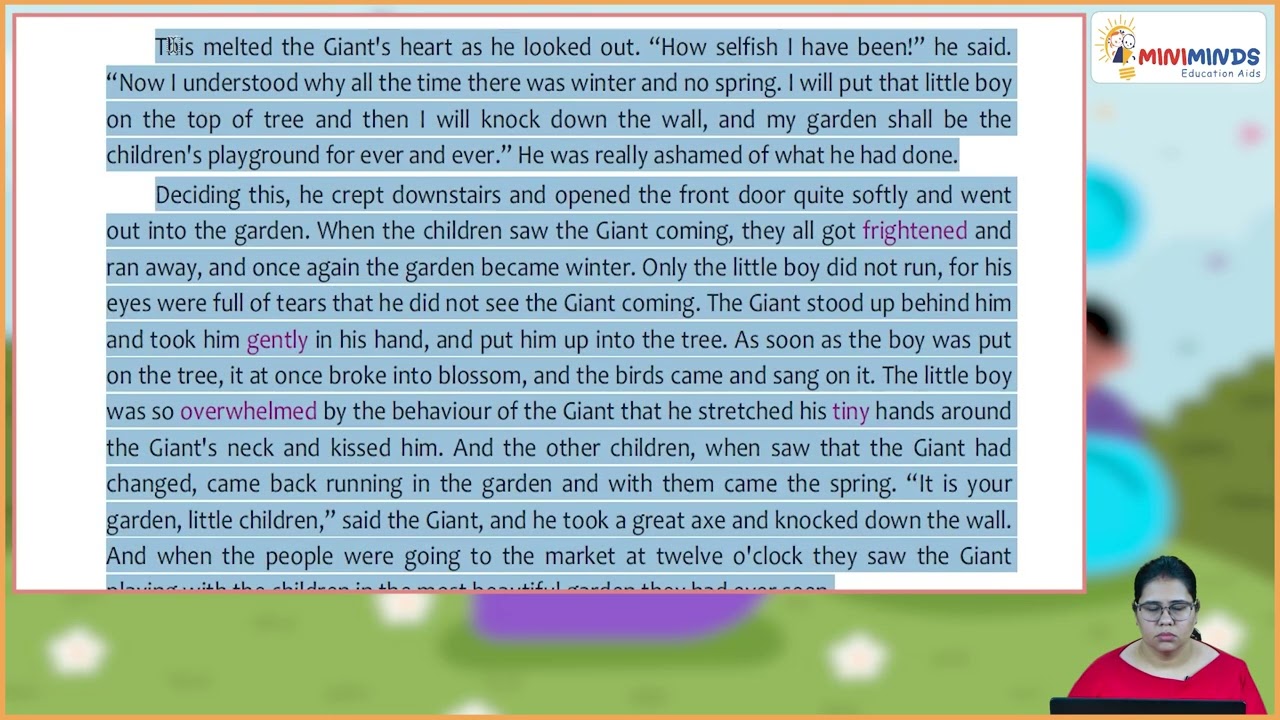 Ch 4 | Miniminds | English Odyssey | Class 06 | The Selfish Giant | For children