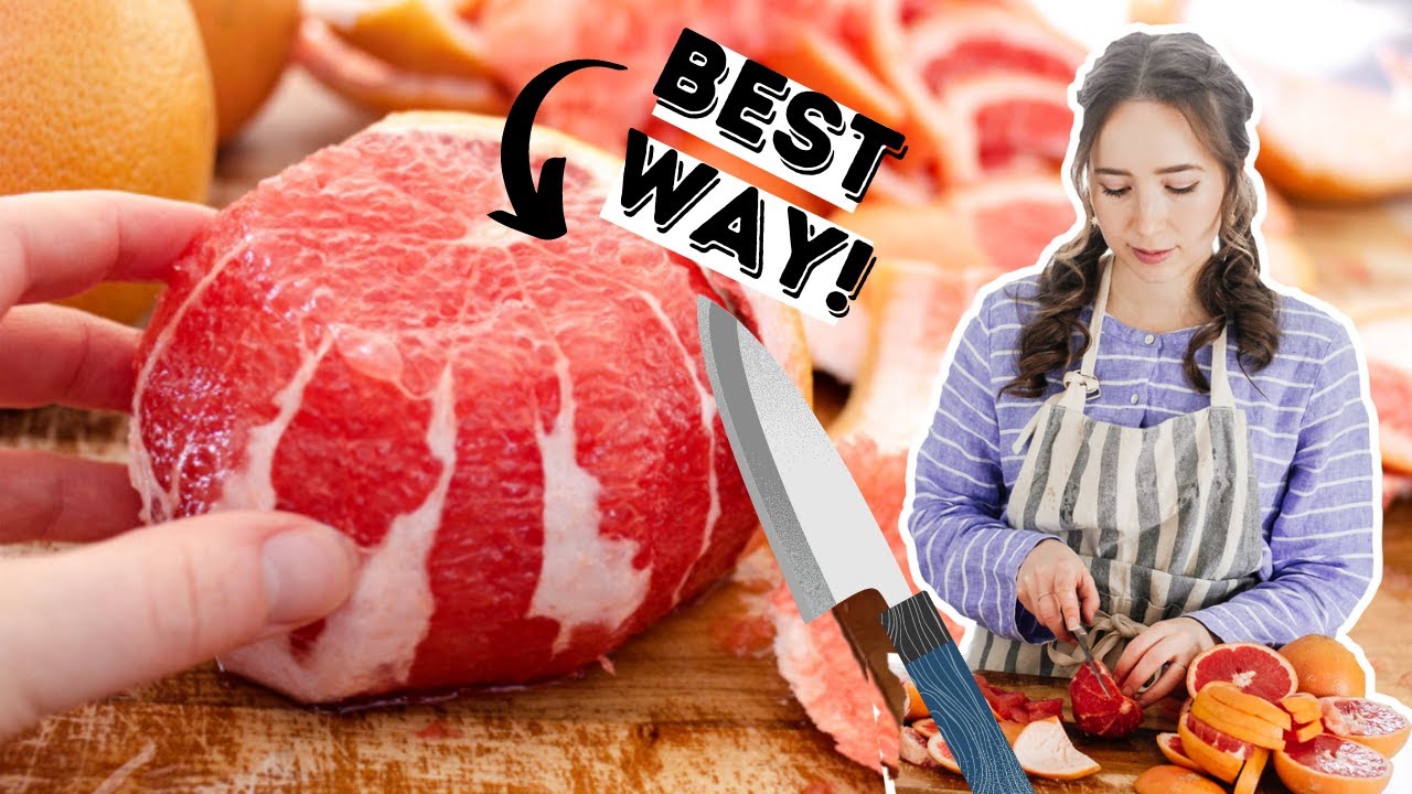 Как нарезать грейпфрут: 5 способов! ЛУЧШИЙ способ есть грейпфрут!