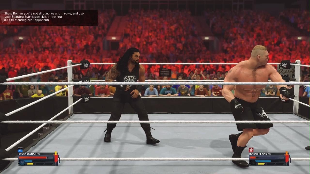 WWE 2K24_lehendry match between Lesnar and Raines