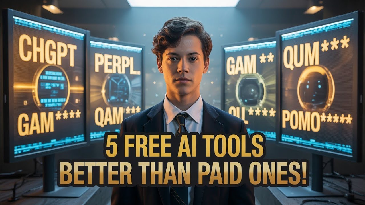  5 FREE AI Tools 🔥 BETTER Than Paid Ones 💰 (Every Student Must Try!)