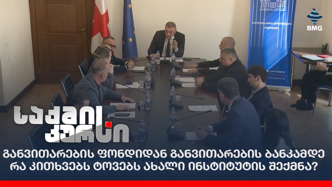 განვითარების ფონდიდან განვითარების ბანკამდე - რა კითხვებს ტოვებს ახალი ინსტიტუტის შექმნა?