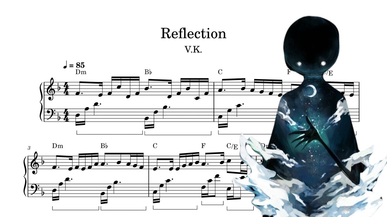 【deemo】Reflection - piano【楽譜配布】