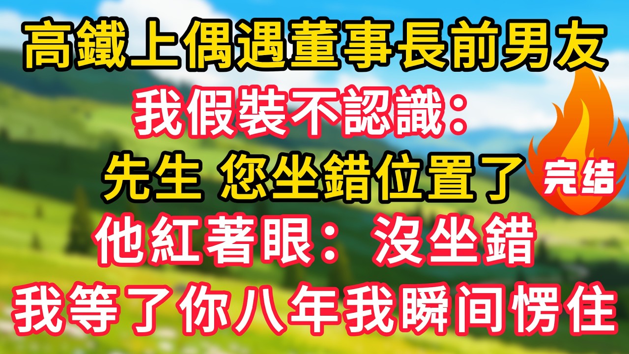 高鐵上偶遇董事長前男友，我假裝不認識：先生，您坐錯位置了！他紅著眼：沒坐錯，我等了你八年我愣住！#生活經驗#情感故事#故事#小說#情感#婚姻#深夜淺讀 深夜淺讀#說故事