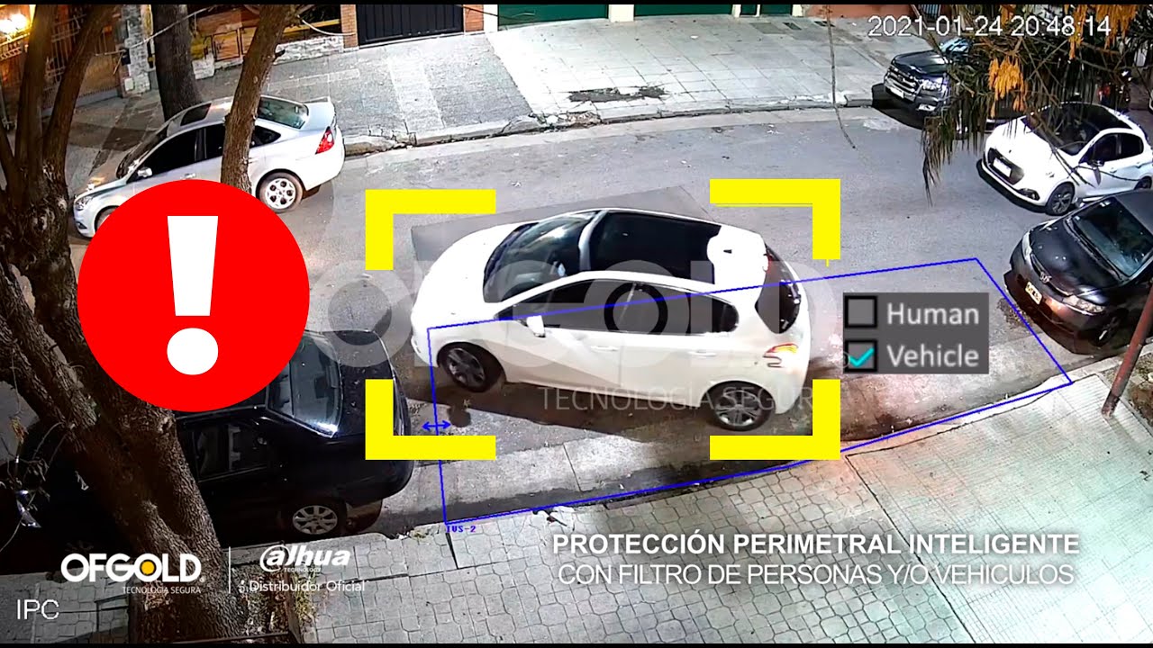 Camara Full Color Dahua IPC-HFW3249E-AS-LED Demo | Tripware & Intrusion(SMD+ Human/Vehicle Alarm)