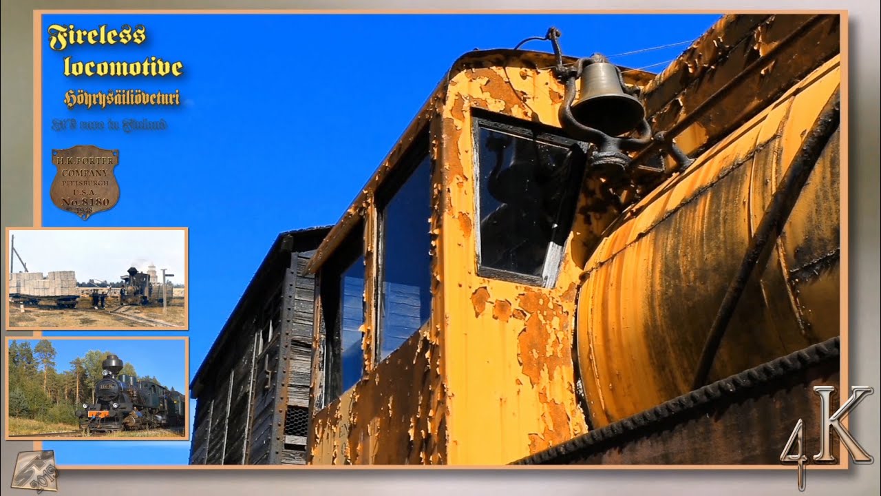 Fireless locomotive - H.K. Porter No. 8180 1948 - Rare in Finland