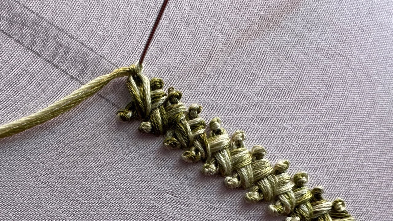 Super splendid borderline embroidery|embroidery for beginners|embroidery work|embroidery