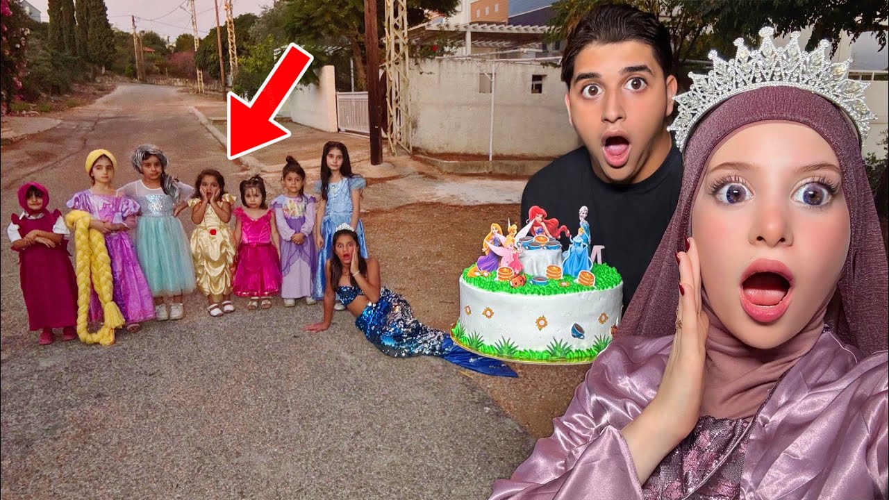 جمعنا كل اميرات ديزني ببيتنا وعملنا اكبر حفلة وماشا والدب الشرير خربوها...!!مخيف