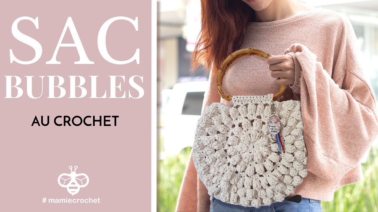 Comment faire un sac bubbles au crochet  DIY Pas à pas debutante #mamiecrochet