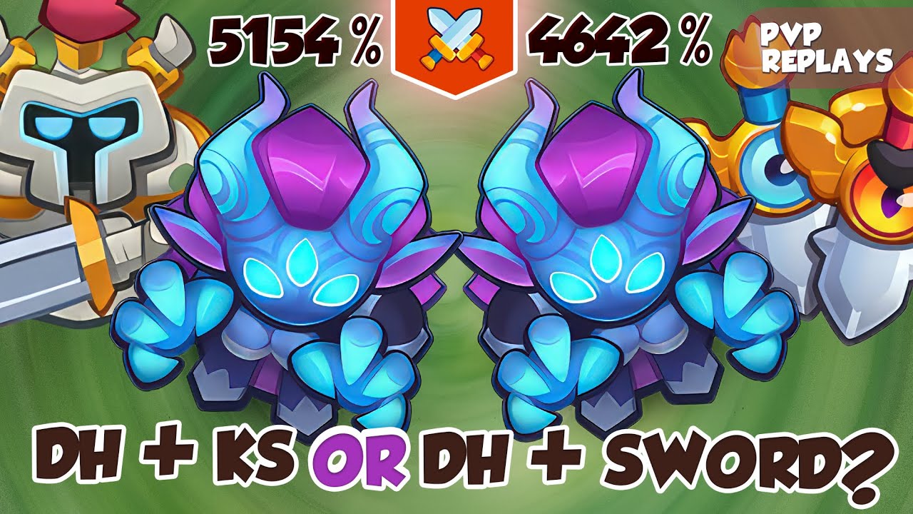 Demon Hunter + Knight Statue OR Demon Hunter + Sword is BETTER? PVP Rush Royale
