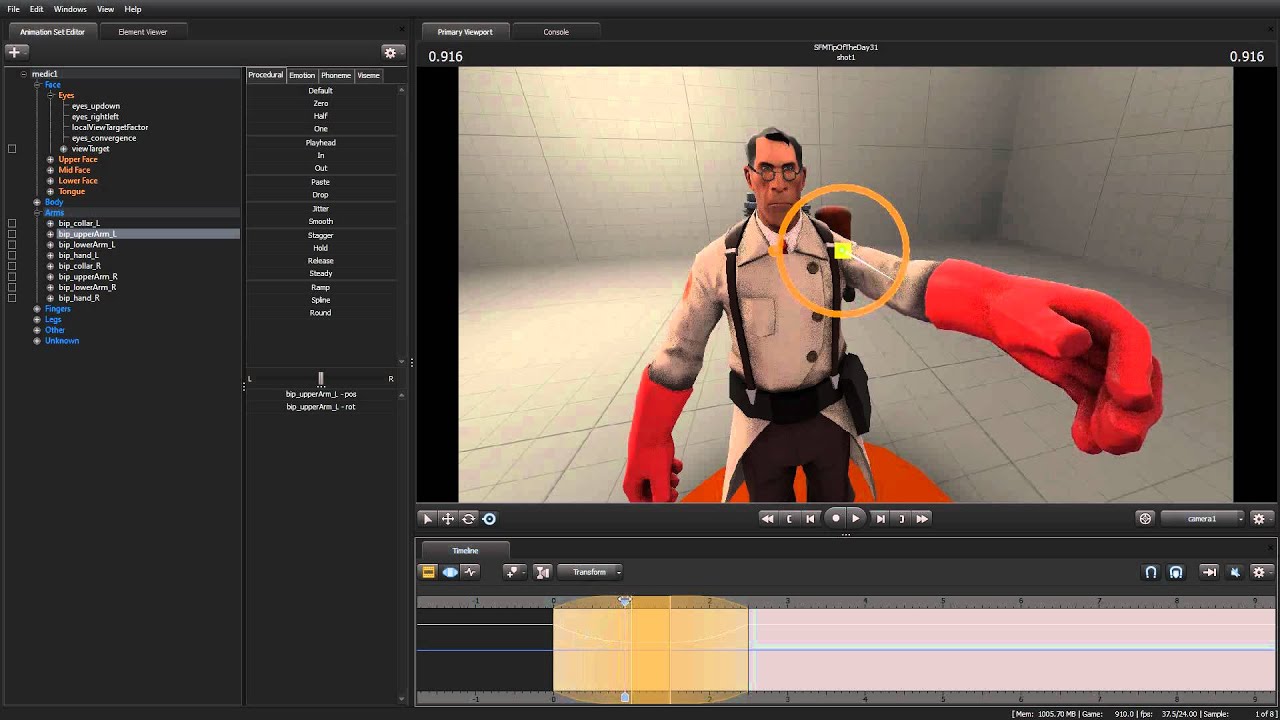 [SFM] Source Filmmaker Tip of the Day #31 - Changing the Falloff Interpolation